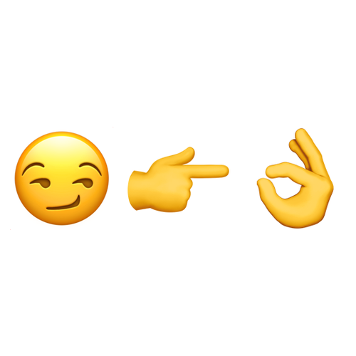 😏👉👌 Emoji Domain iOS rendering